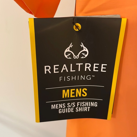 NWT Orange Realtree Short Sleeve Button Down Men’s Fishing Shirt. ❤️Fathers Day! - Picture 6 of 9
